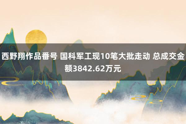 西野翔作品番号 国科军工现10笔大批走动 总成交金额3842.62万元